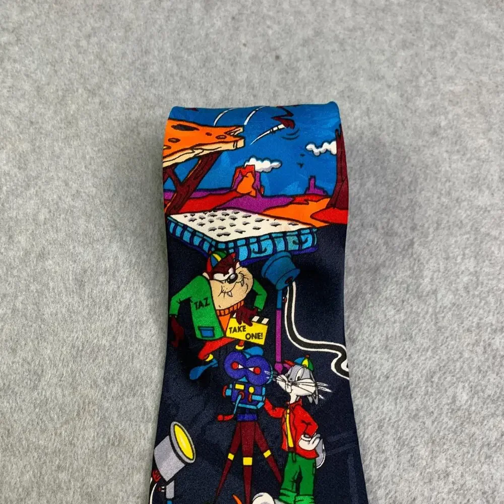 Vintage Looney Tunes Mania Tie Character All Over Print Mens